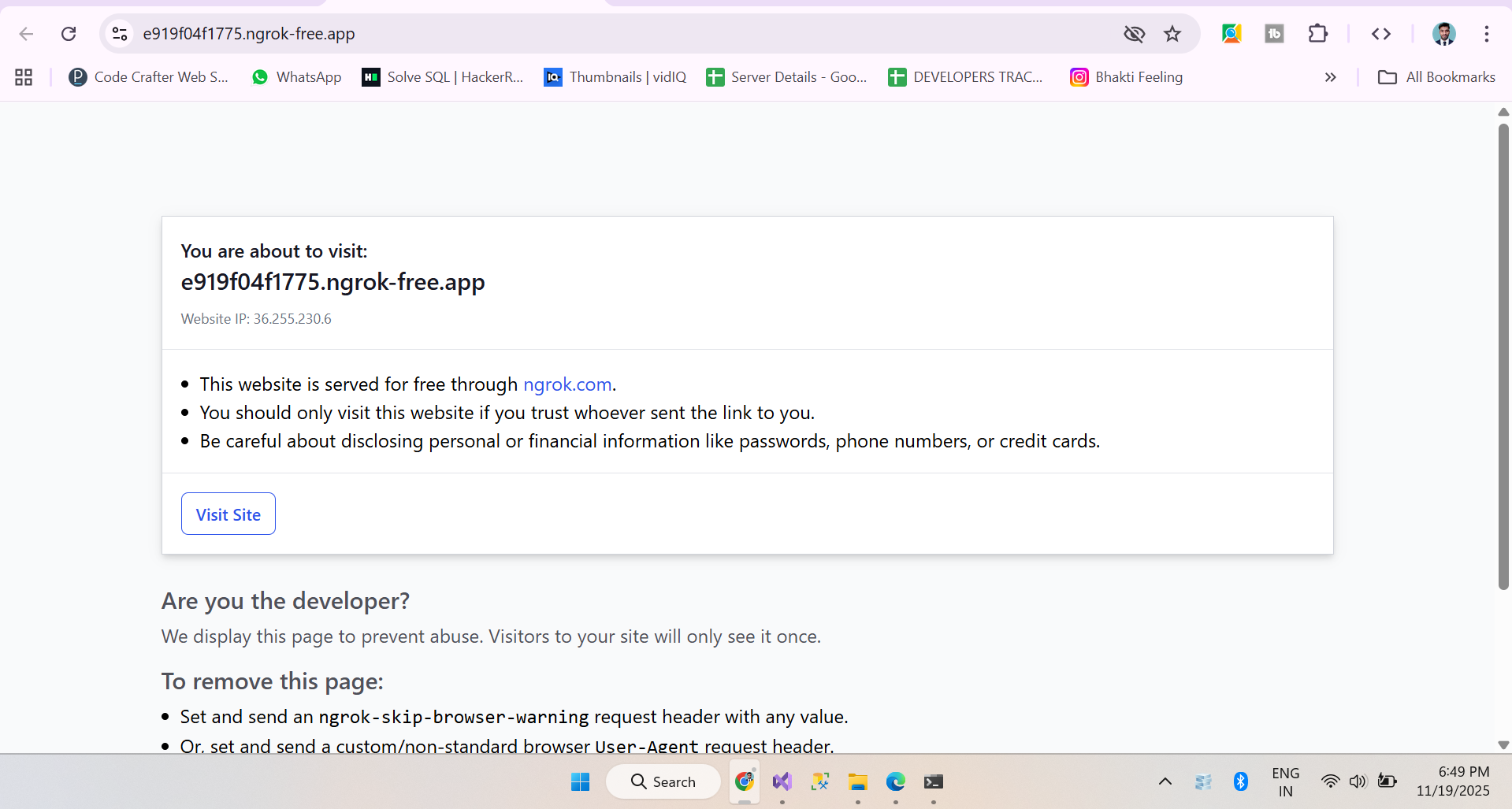 Registration Certificate